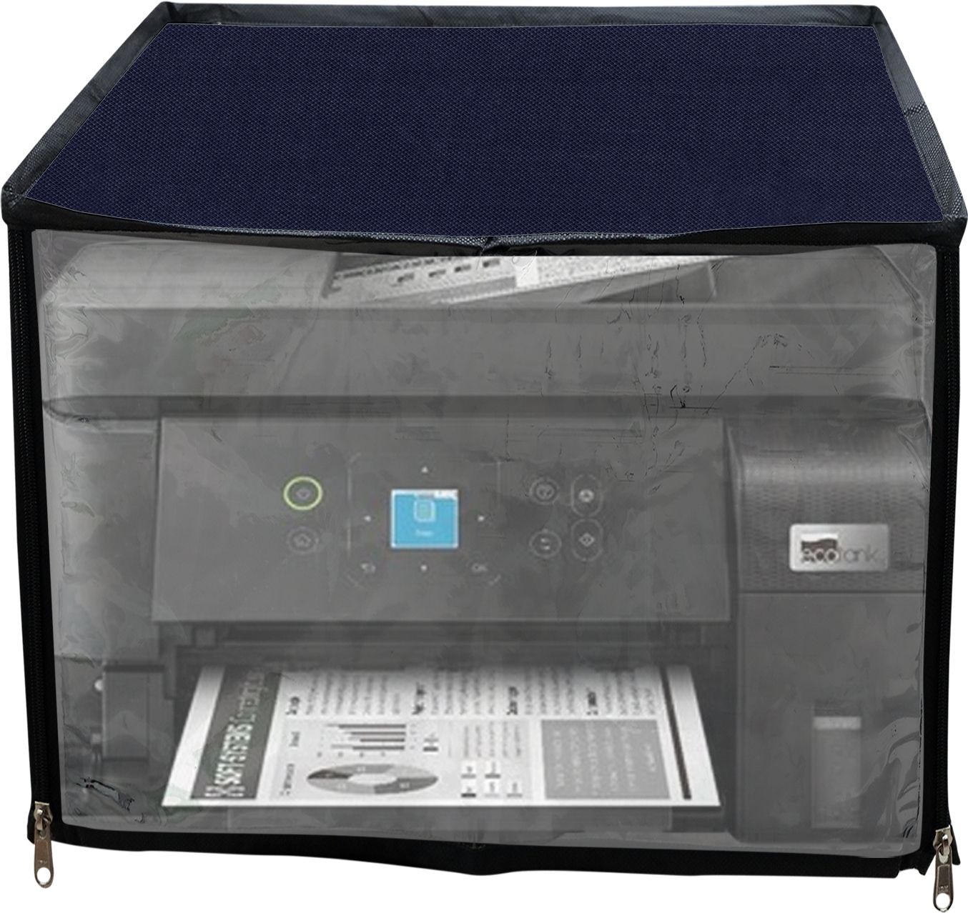 ATP Printer Cover For Epson Eco Tank M2050 Ink Tank Printer (Solid Blue) Printer Cover-image-13