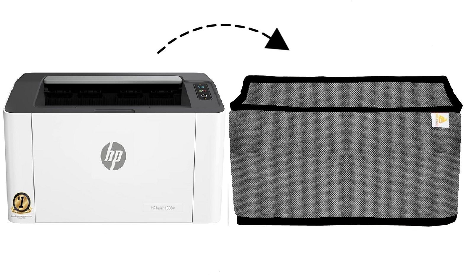 PrimeCover for HP Laserjet 108w Single Function Monochrome Laser Wi-Fi with Utility Pocket Printer Cover-image-33