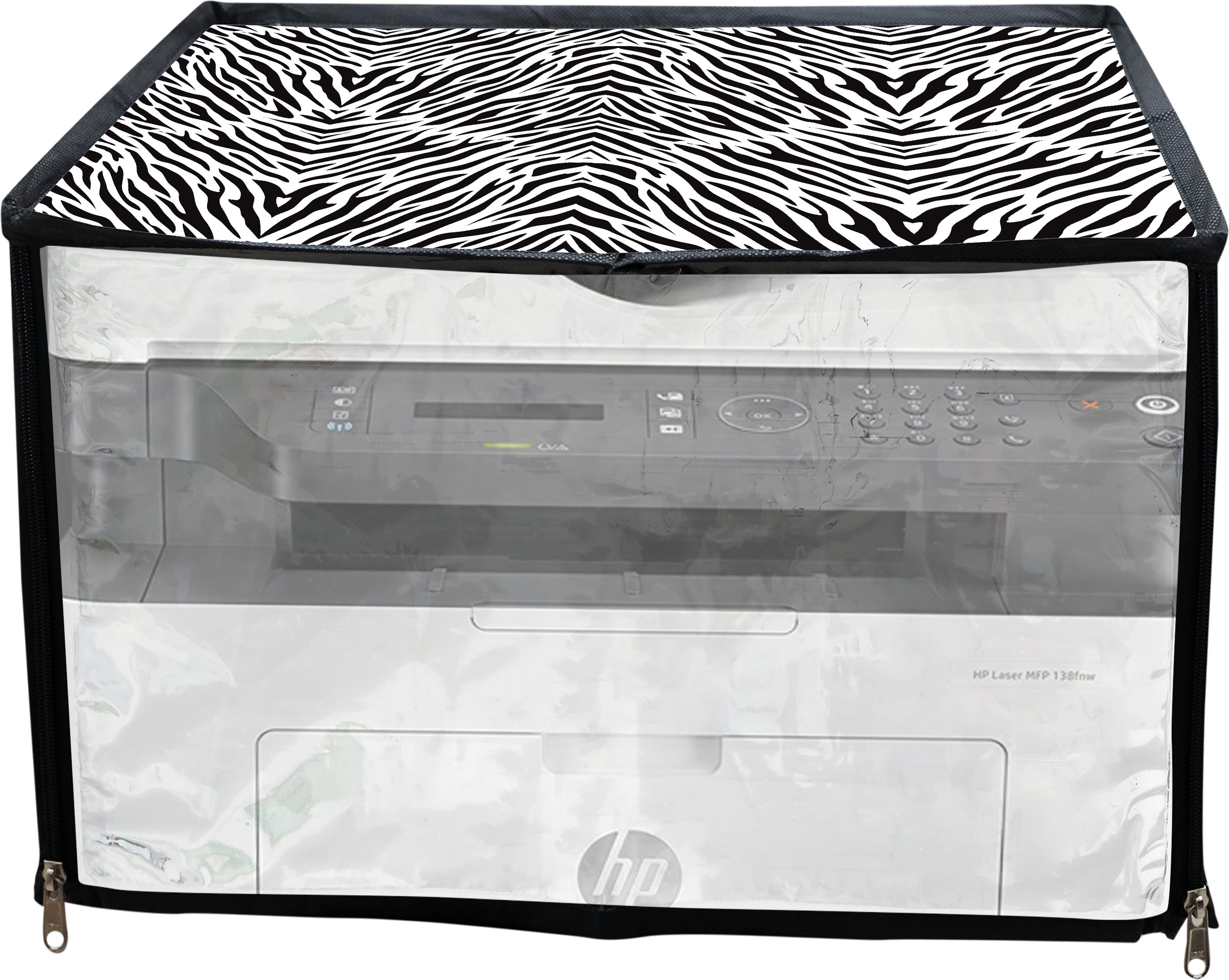 PrimeCover For HP MFP 138fnw All-in-One Laser Printer Zebra Print Printer Cover-image-40