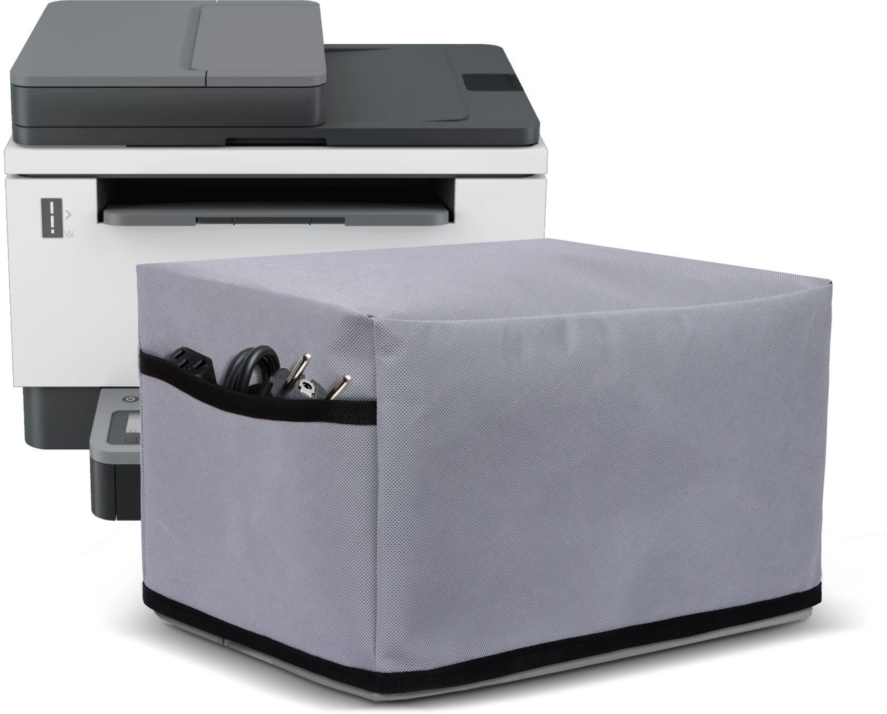 CRASOME Dust & Water Proof Cover for HP Laserjet Tank MFP 1188fnw / 2606sdw - Grey Printer Cover-image-32