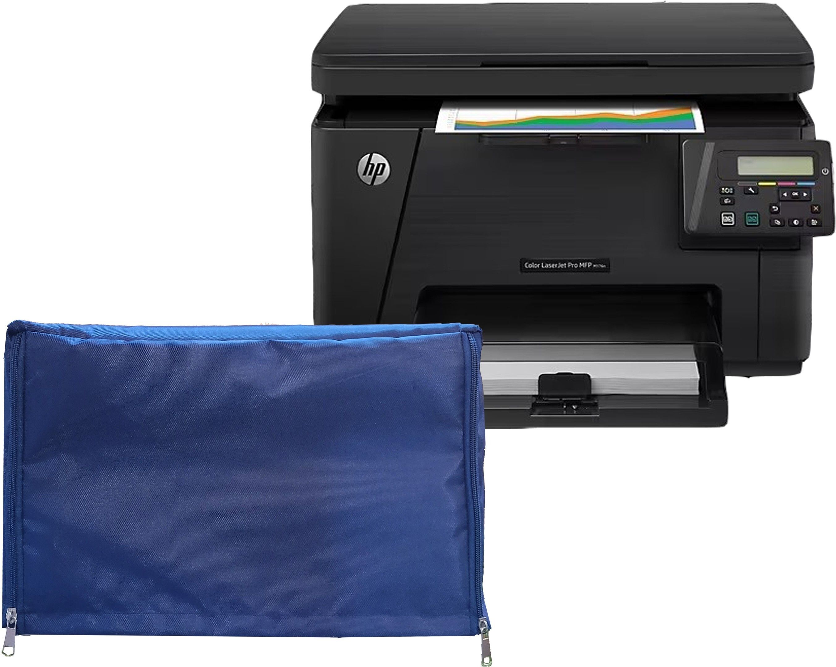 Von Baer Printer Cover for HP Color LaserJet Pro MFP M176 n – Blue / Dustproof/Chain Printer Cover-picture-29