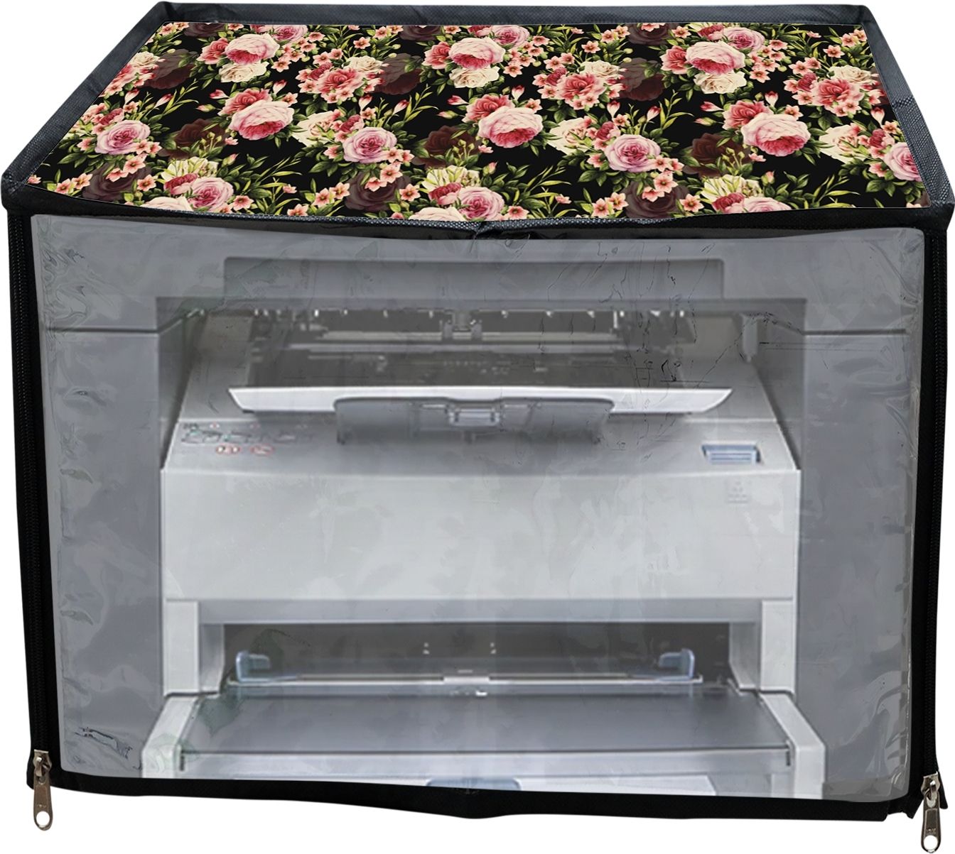 JMT Printer Cover For HP LaserJet M1005 Multifunctional Printer (Black Rose) Printer Cover-picture-31