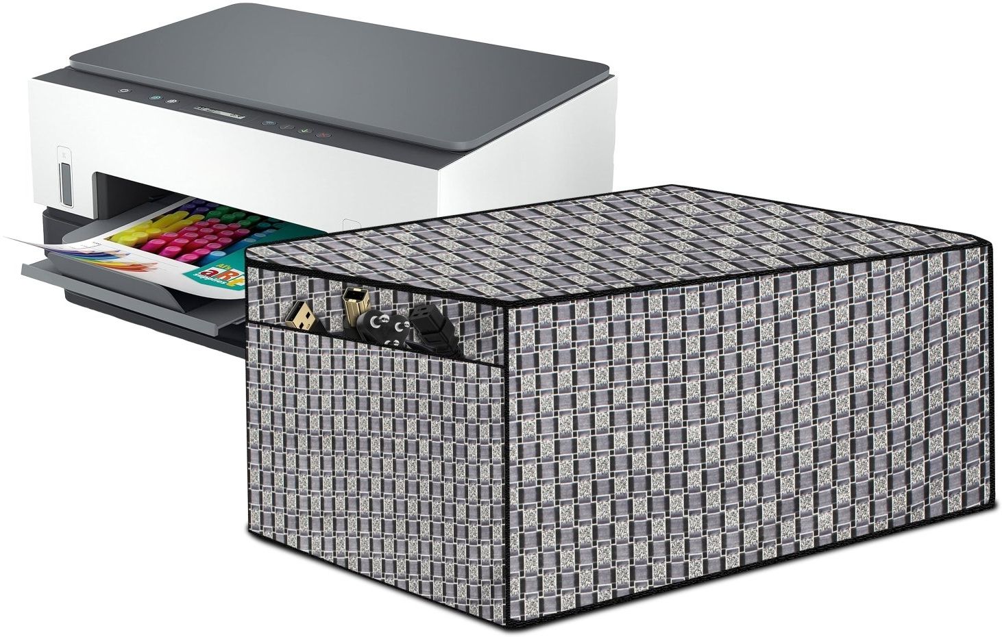 The Furnishing Tree Water-Resistant Dust Cover Dimensions in CM (DxWxH 25x36.5x19) Printer Cover-image-21