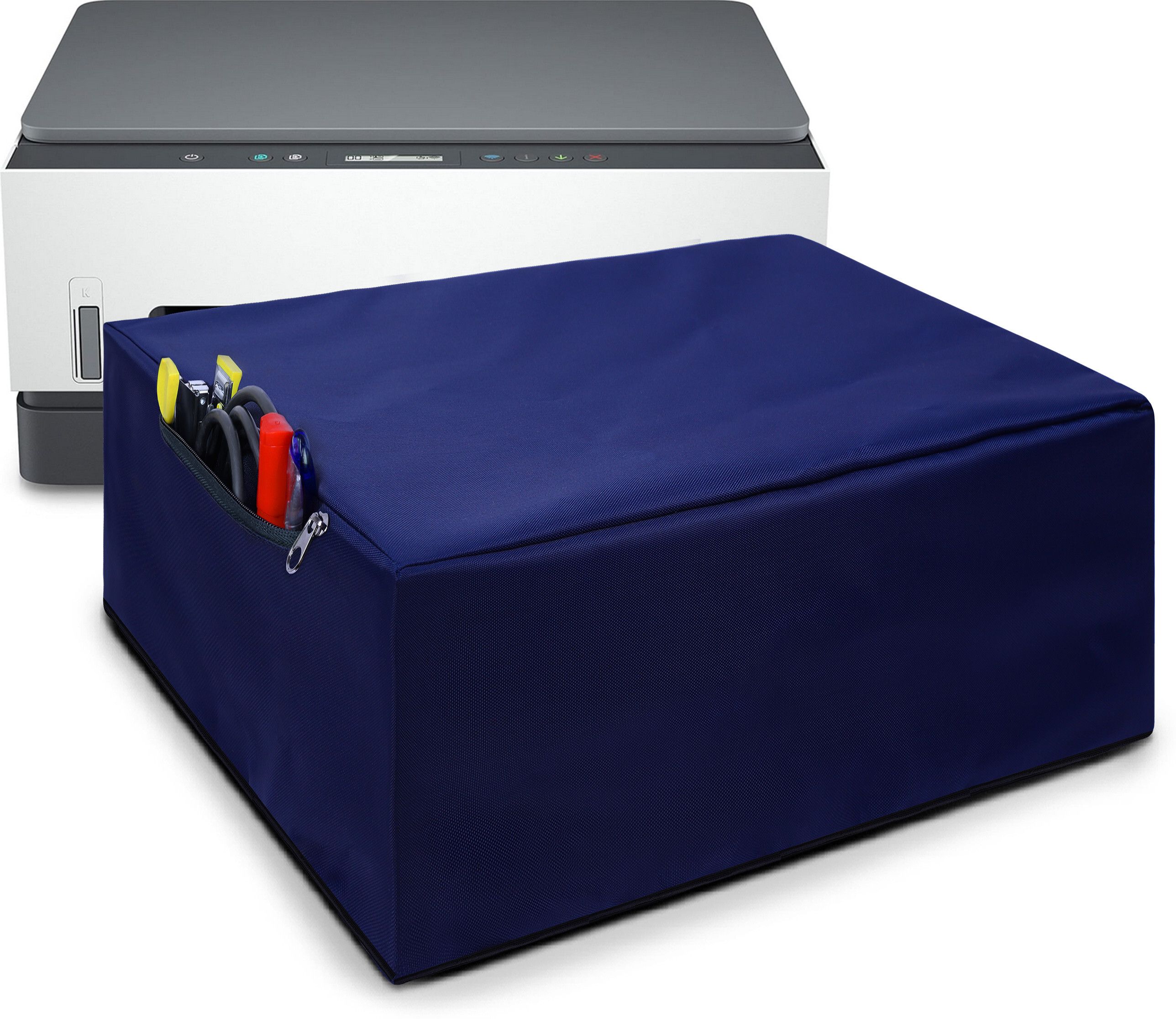 Alifiya Printer Cover For HP Smart Tank 670 All-in-One Ink Tank Color - Blue Printer Cover-image-32