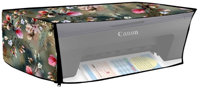 HomeStore-YEP Canon Pixma E470 | E477 Green Flowers Printer Cover-image-23