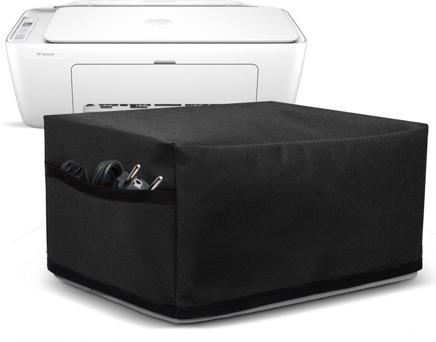 CRASOME Dust Proof Printer Cover for HP 2878 / 2876 Ink Advantage - Black Printer Cover-image-10