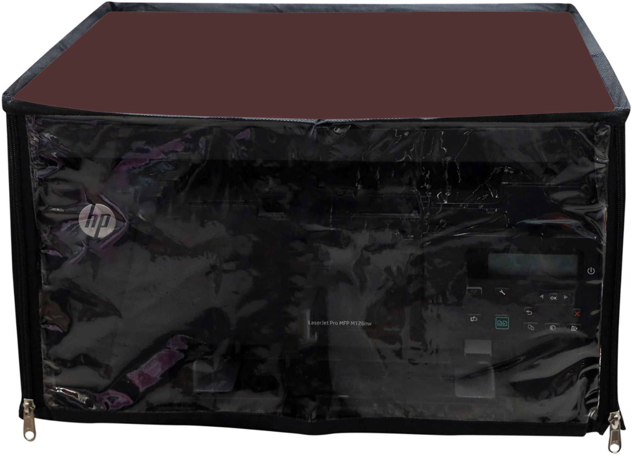 CHHAVI HANDLOOM HP-126 Printer Cover 90gsm Coffee Printer Cover-image-47