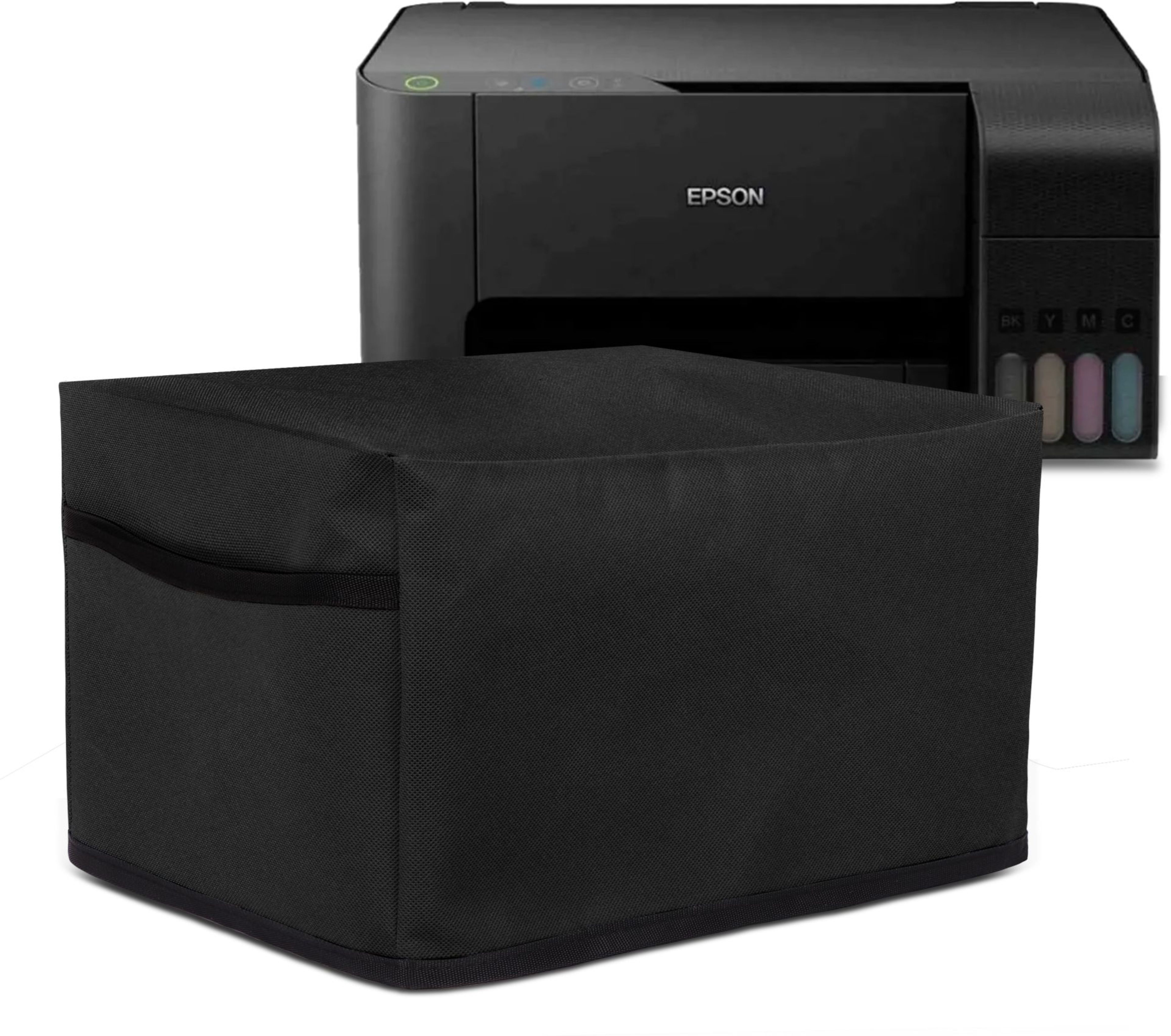 Cranique Water-Resistant Dust Cover For Epson EcoTank L3250 / L3210 Wi-Fi InkTank - Black Printer Cover-picture-21