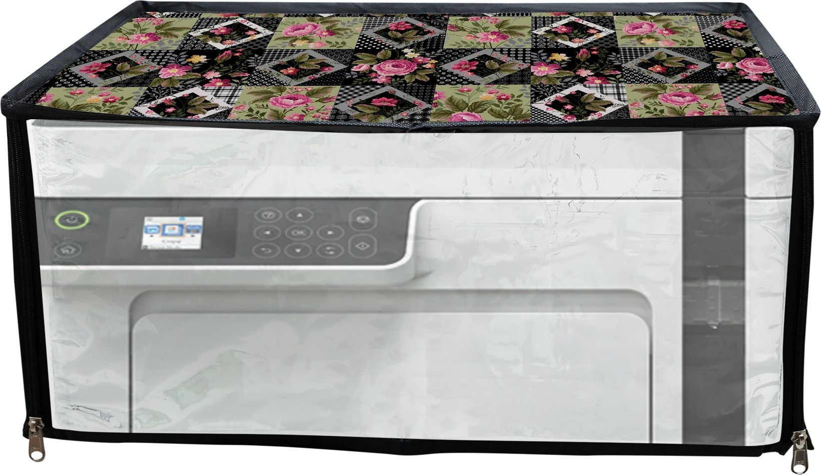 ATP Printer Cover For Epson Eco Tank M2110 Ink Tank Printer (Hara Check Print) Printer Cover-picture-25
