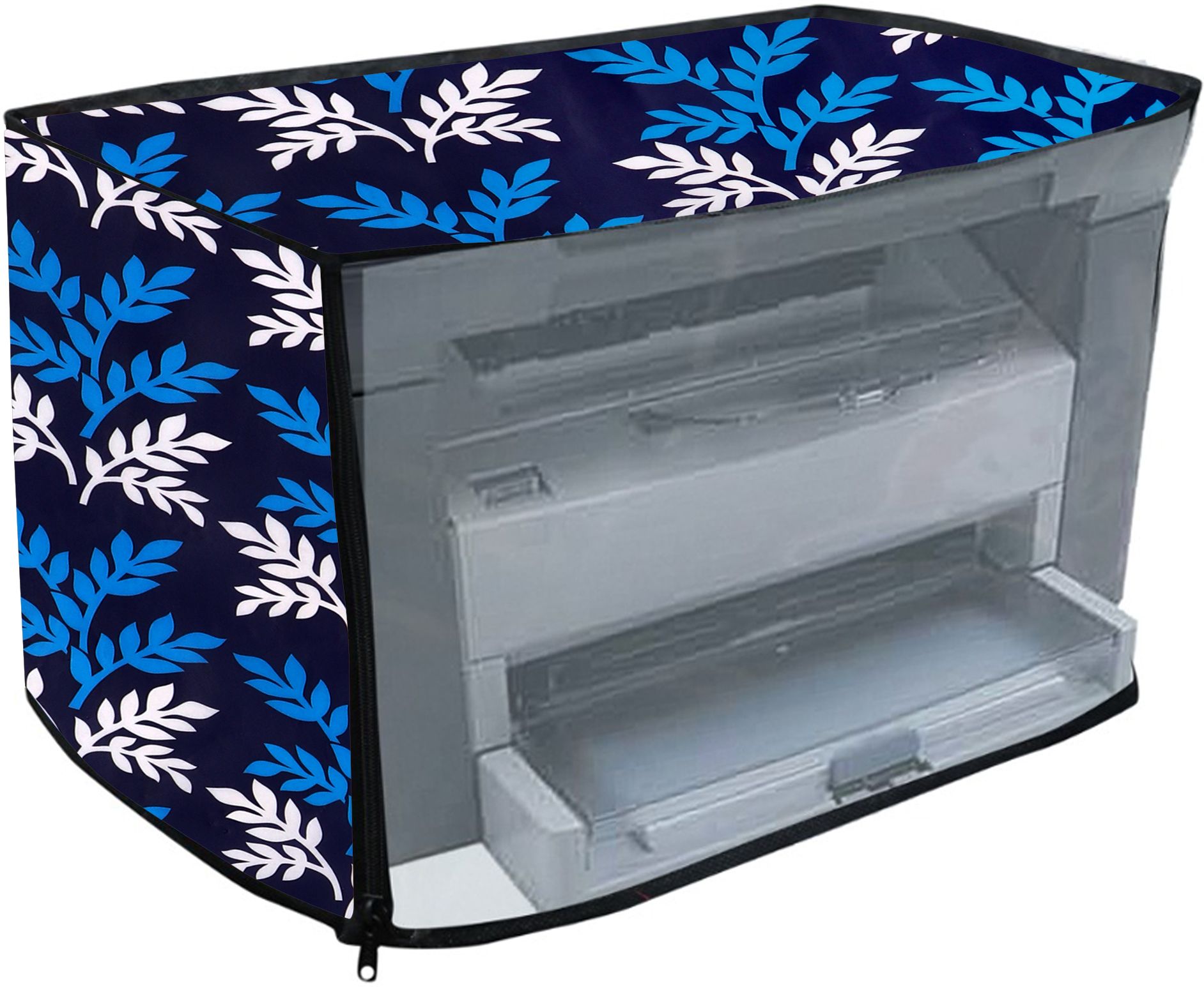 CHHAVI HANDLOOM HP-1005 Printer Cover Design-Blue-Leaf Printer Cover-image-41