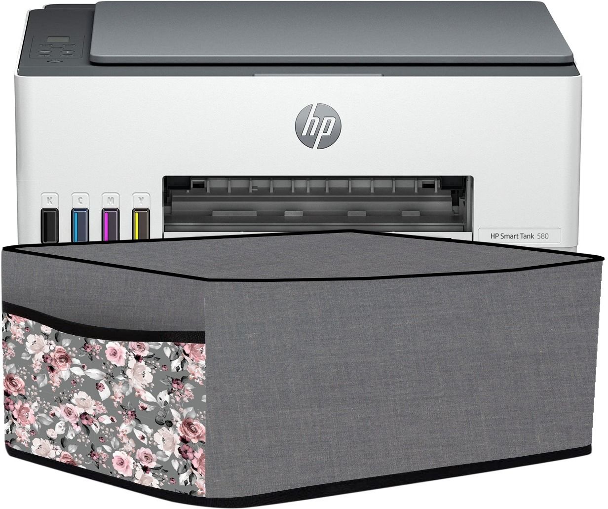 PrimeCover for HP Smart Tank 580 / 581 / 585 / 529 with Utility Pocket GreyPrint Printer Cover-picture-19