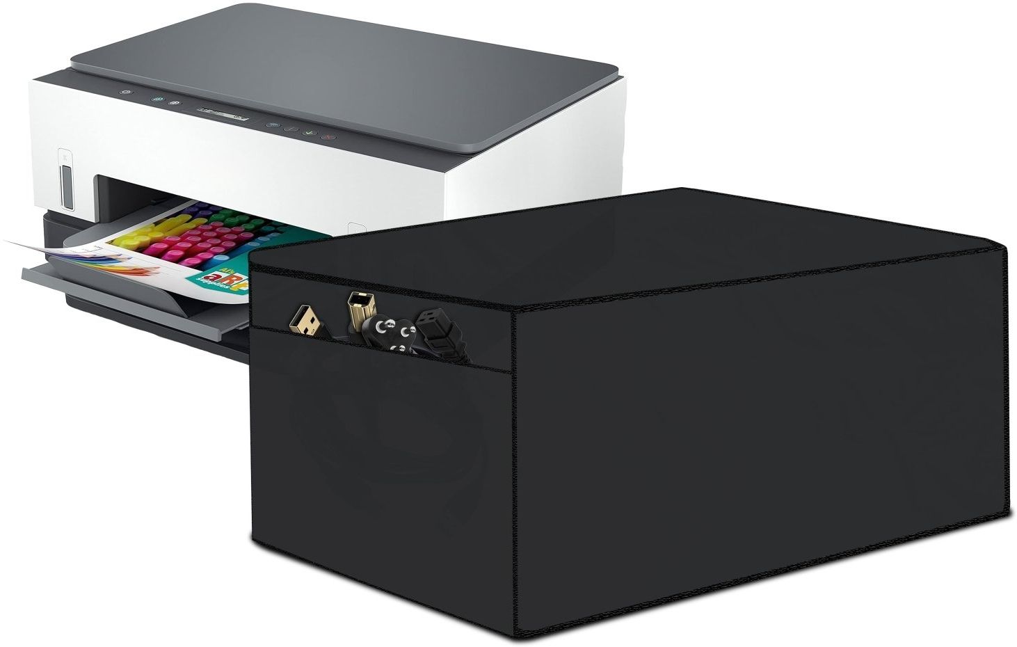 The Furnishing Tree Size1_T1_HeavyGrey Water-Resistant Dust Cover in CM (DxWxH 25x36.5x19) Printer Cover-picture-12