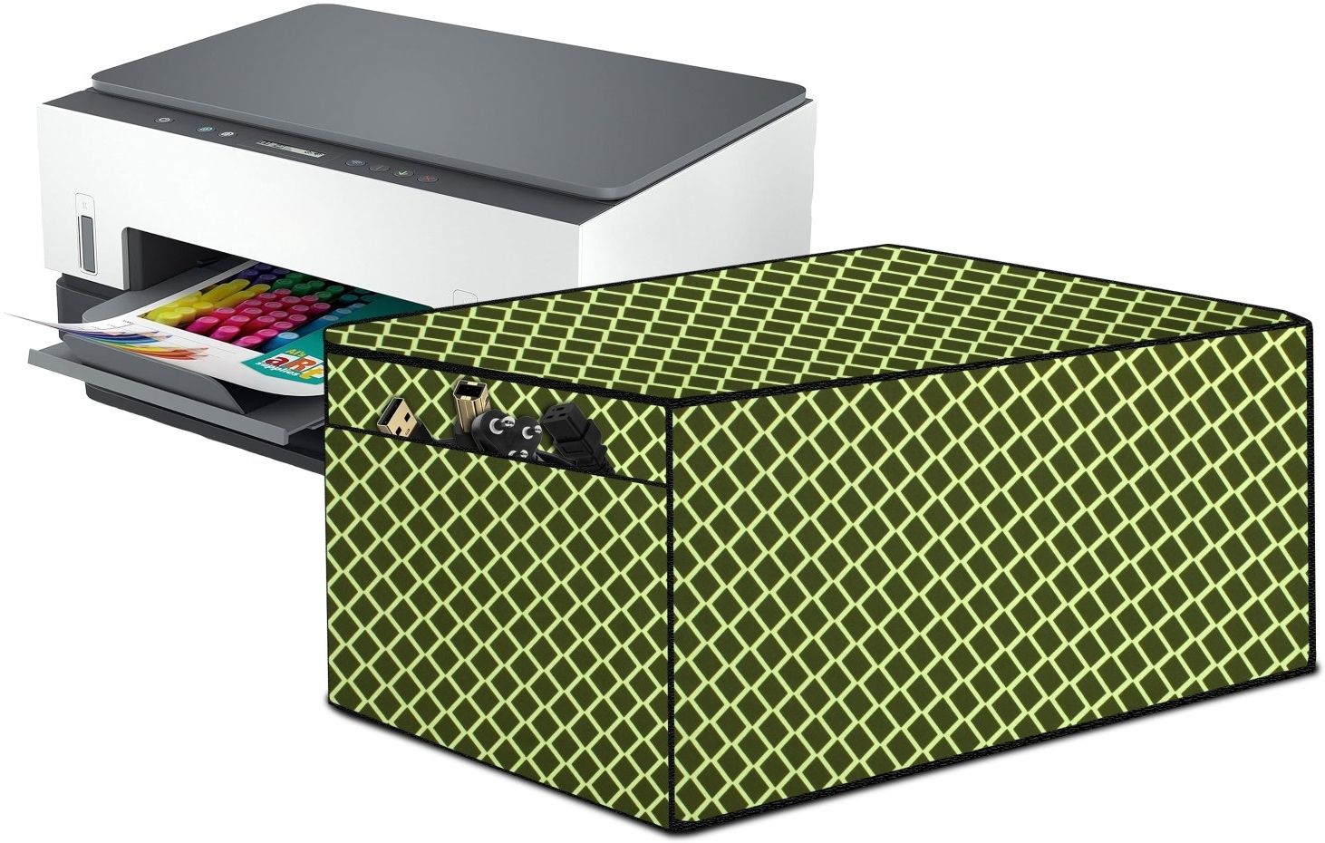 The Furnishing Tree Size1_T1_CheckMilitary Water-Resistant Dust Cover in CM (DxWxH 25x36.5x19) Printer Cover-image-48
