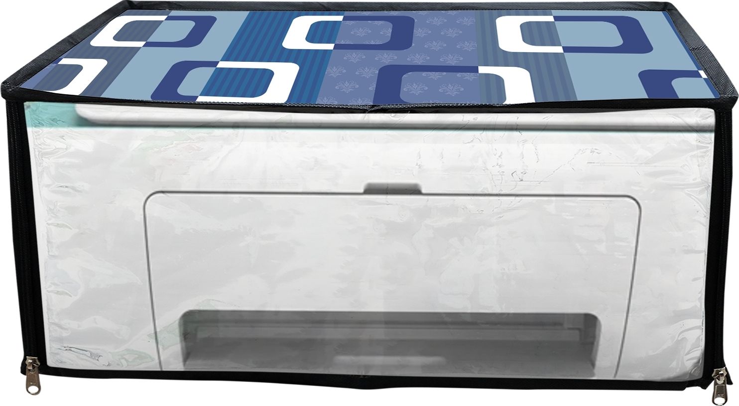 ATP Printer Cover For HP Desk Jet 2623 All in One Printer (Blue Check Print) Printer Cover-picture-20