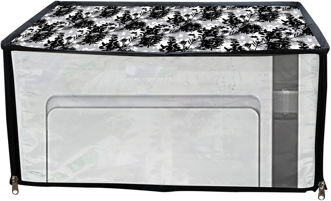 JMT SUITABLE FOR EPSON ECO TANK M 1140-BLACK FLORAL PRINT Printer Cover-image-30
