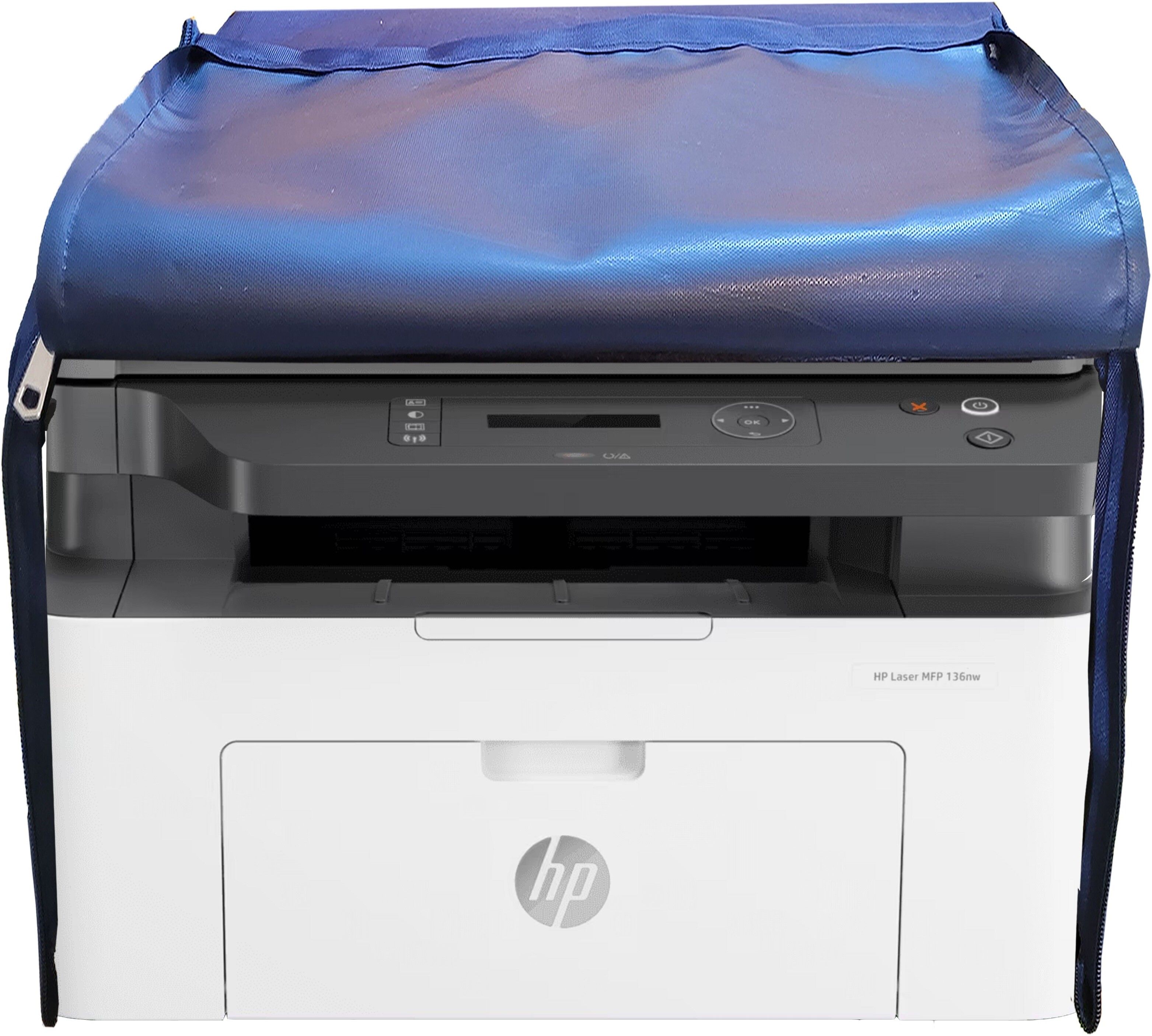 Protectio Waterproof Dust Chain Cover For HP LaserJet MFP 136a / 136w / 136nw Wi-Fi - BLUE Printer Cover-image-37