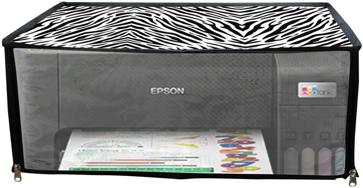 PrimeCover For Epson L3252 / L3250 / L3210 All-in-One Zebra Print Printer Cover-picture-12