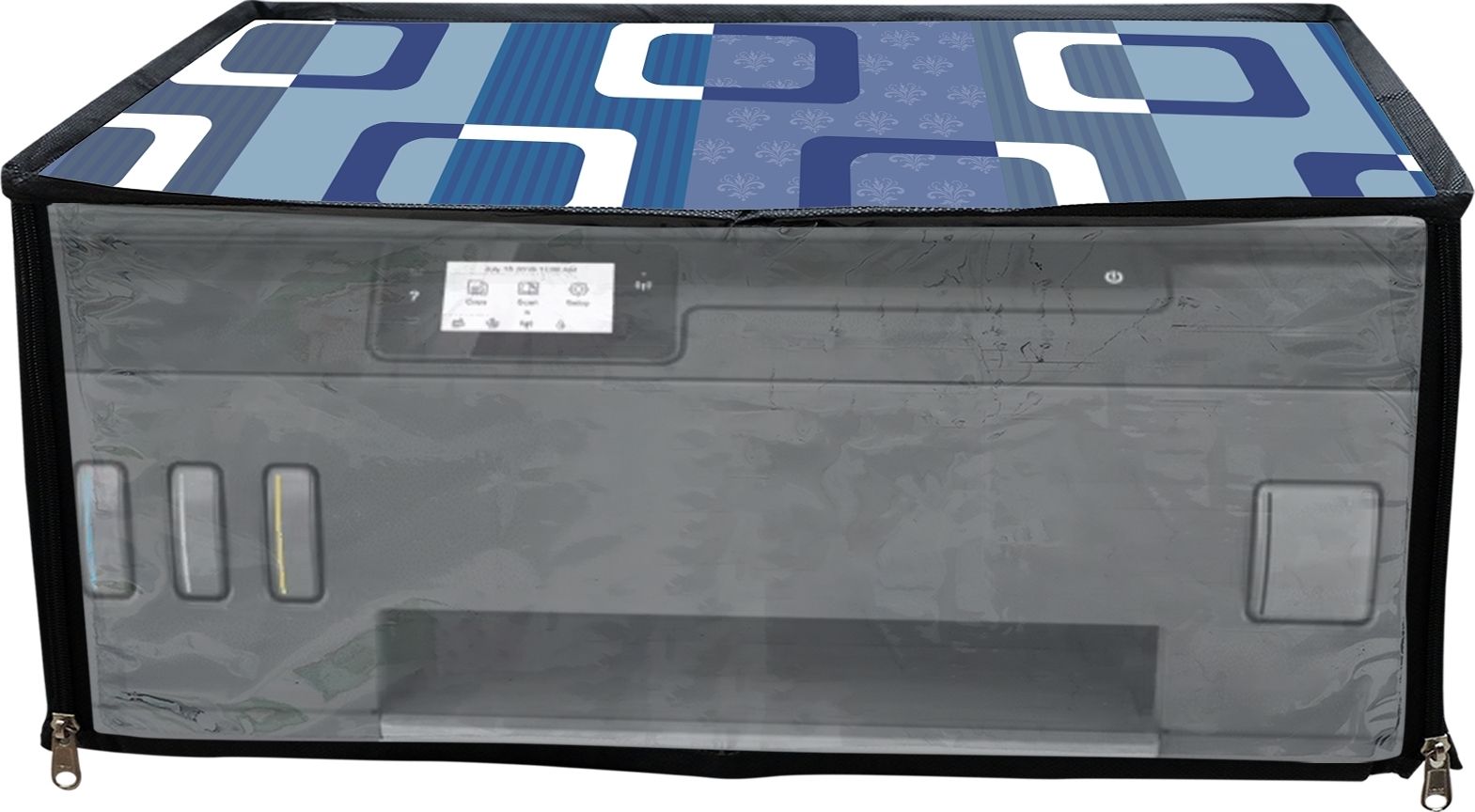 ATP Printer Cover For HP Smart Tank 530 All in One Printer (Blue Check Print) Printer Cover-image-45