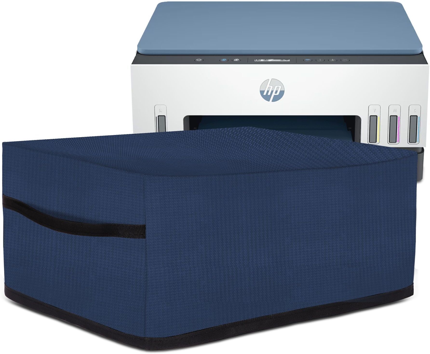 Cranique Waterproof Dust Cover For HP Smart Tank 670 / 675 All-in-One Wi-Fi - Blue Printer Cover-image-28