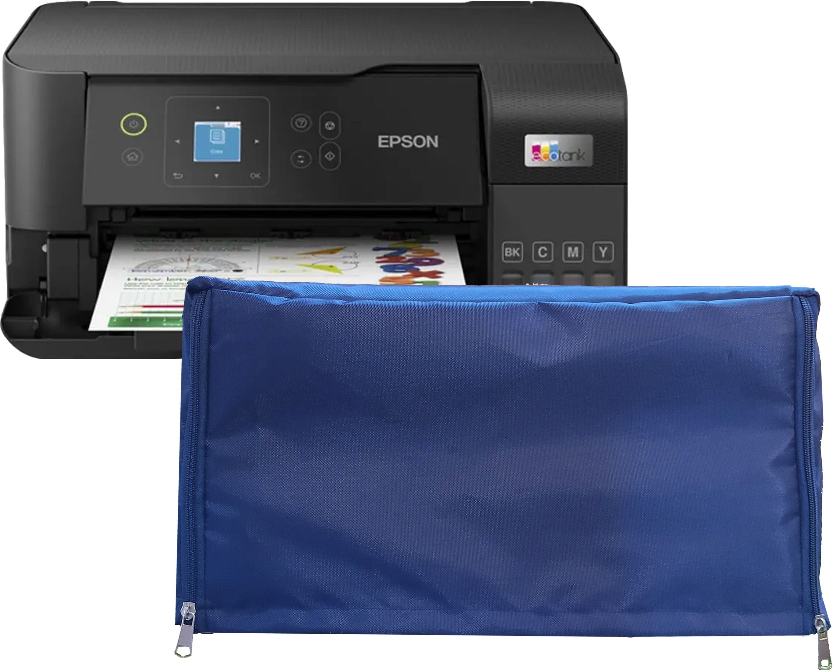 Protectio Epson L3560 EcoTank Chain Printer Cover – Blue/ Dust Proof / Washable Printer Cover-image-48