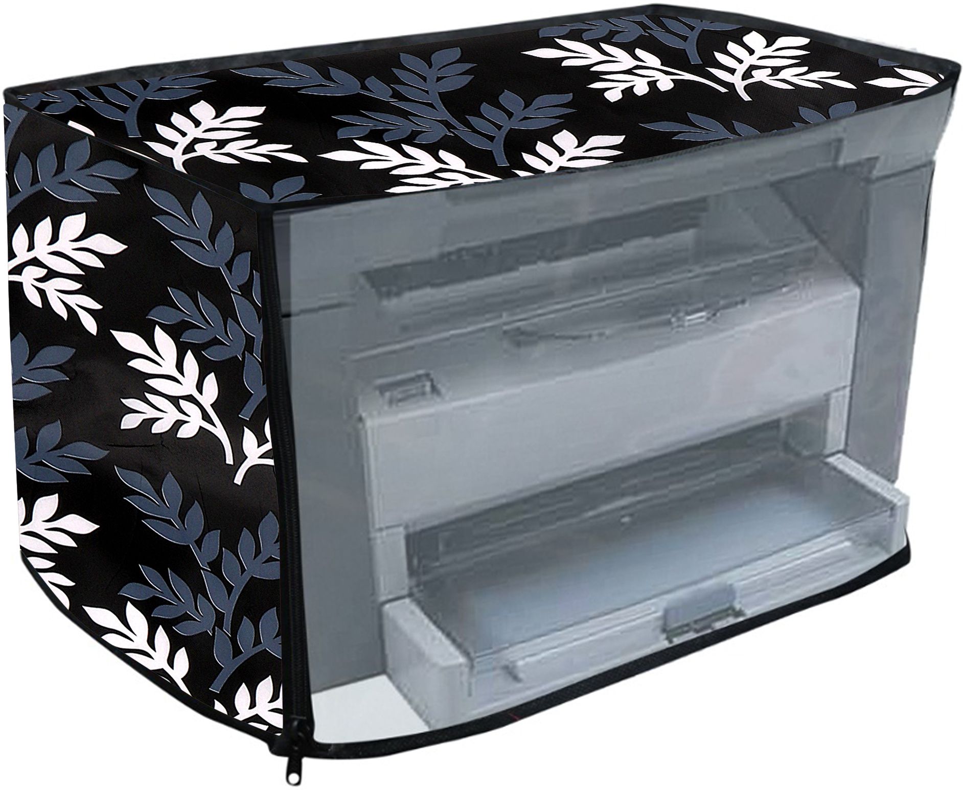 CHHAVI HANDLOOM HP-1005 Printer Cover Design Black-Leaf Printer Cover-image-31