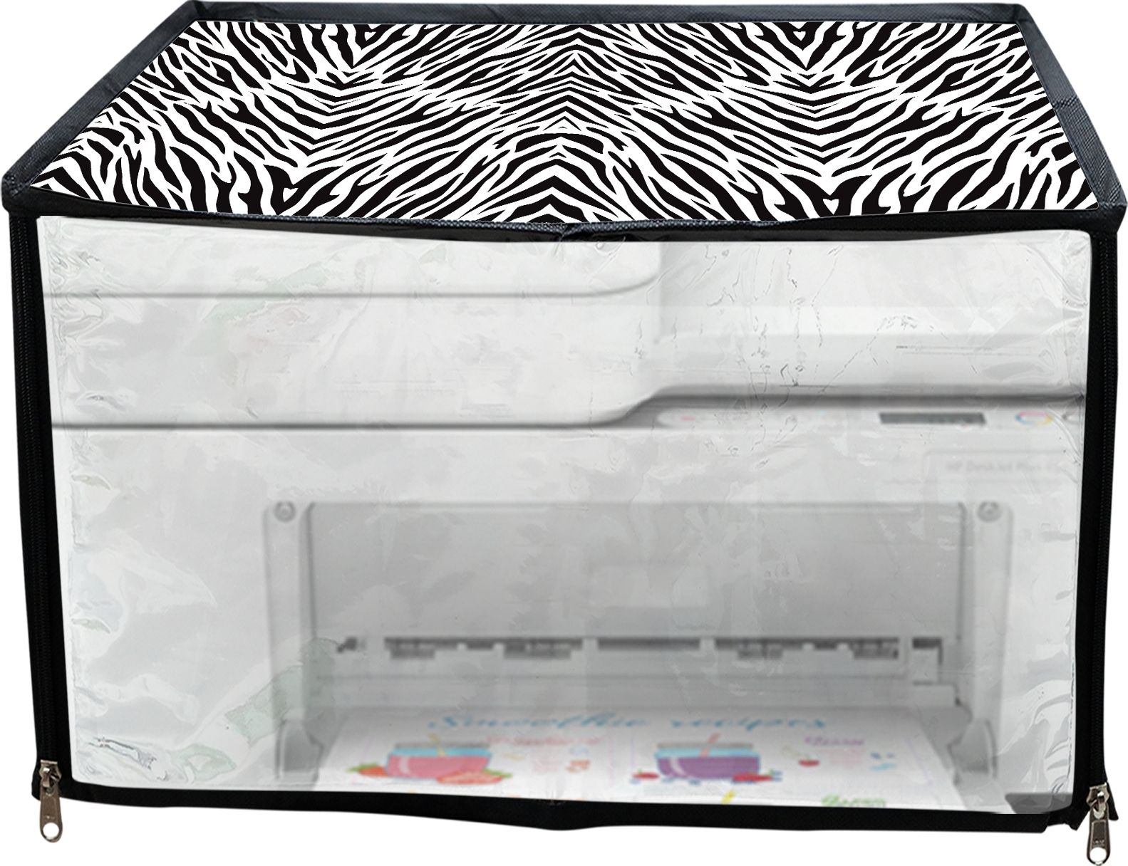 JMT Printer Cover For HP Deskjet Plus 4140 All in One Printer (Zebra Print) Printer Cover-picture-23
