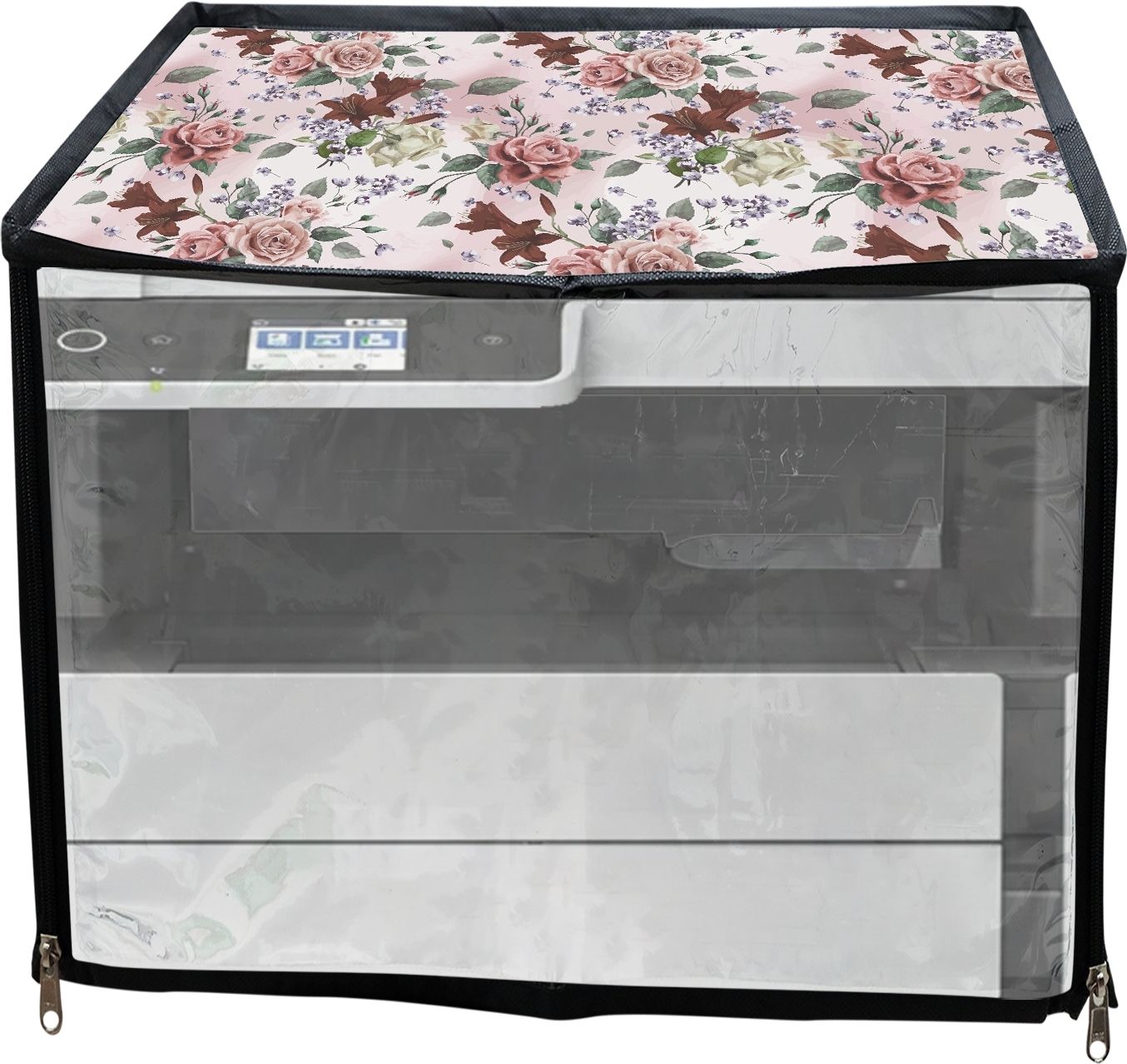 JMT Printer Cover For Epson Eco Tank M3170 Ink Tank Printer (Pink Rose Print) Printer Cover-picture-29
