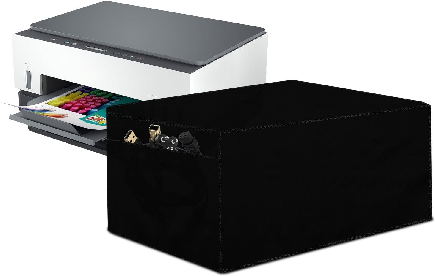 The Furnishing Tree Size1_T1_Black Water-Resistant Dust Cover Dimensions in CM (DxWxH 25x36.5x19) Printer Cover-picture-11