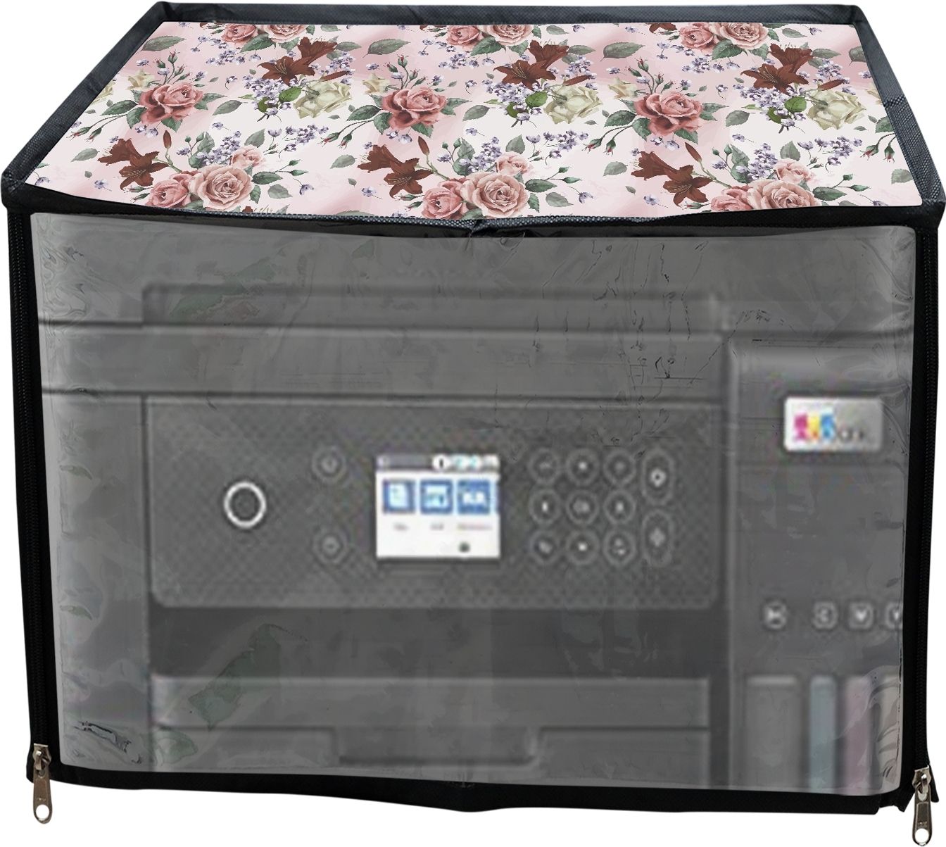 ATP Printer Cover For Epson Eco Tank L6270 Printer (Pink Rose Print) Printer Cover-image-46