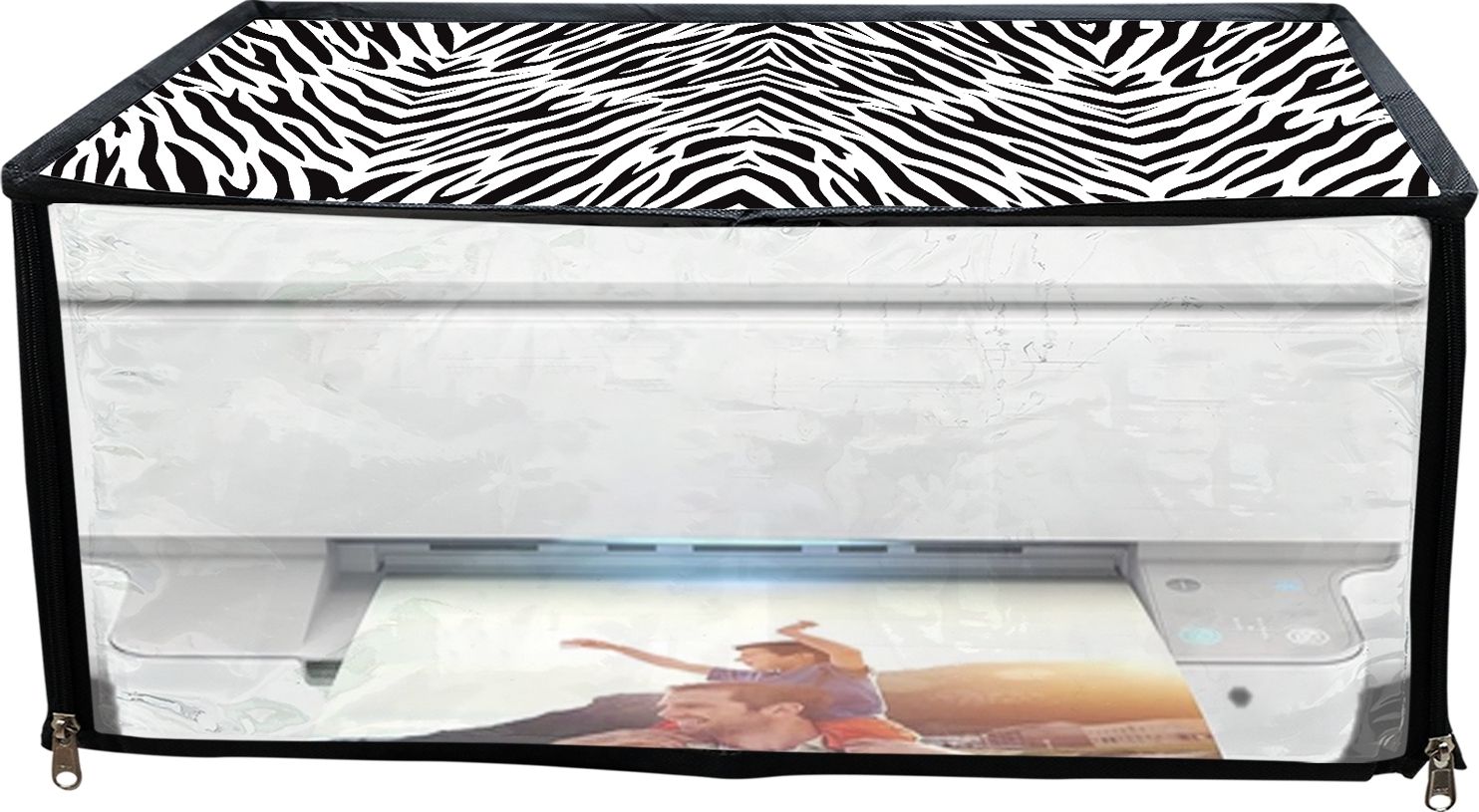JMT HP Desk Jet Plus Ink Advantage 6075 Printer (Zebra Print) Printer Cover-image-9