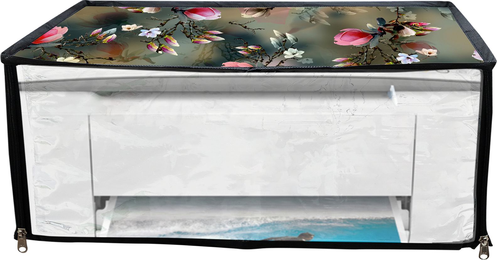 JMT Printer Cover For HP Deskjet 3755 All in One Printer (Green Floral) Printer Cover-picture-22