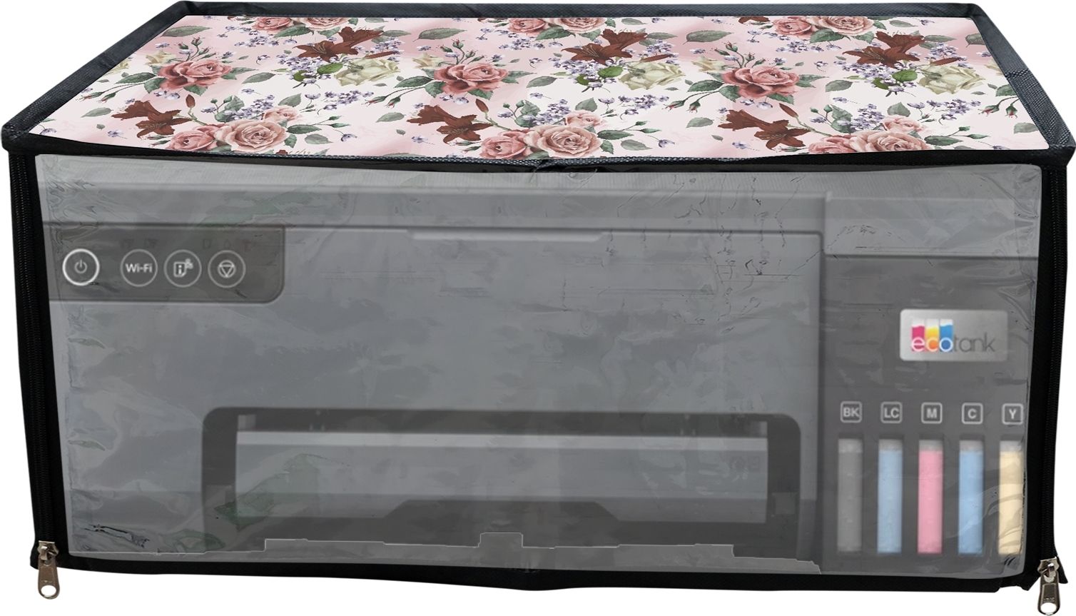 JMT Printer Cover For HP LaserJet Pro MFP M126nw Printer(Pink Rose Print) Printer Cover-picture-29