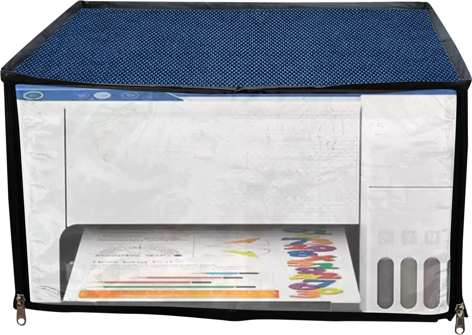 JMT Printer Cover For Epson Eco Tank L3215 All In One Printer (Blue Color) Printer Cover-image-40