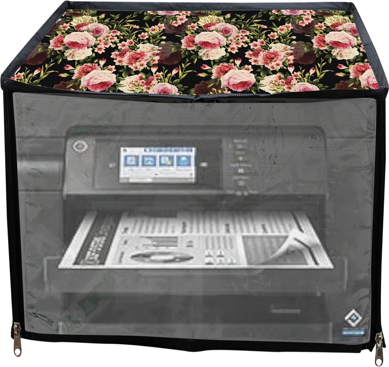 ATP Printer Cover For Epson Eco Tank L15180 Printer (Black Rose Print) Printer Cover-picture-20
