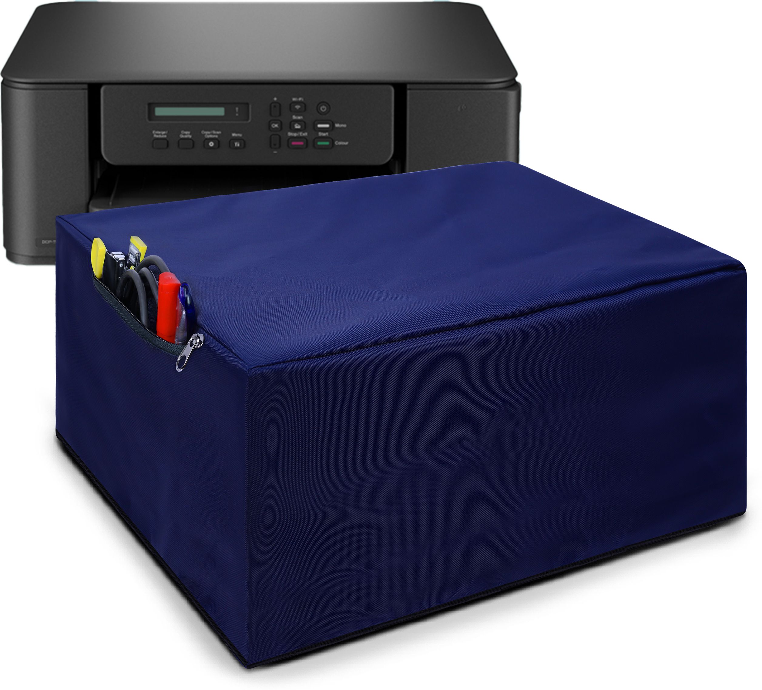 Alifiya Dust Proof Washable Printer Cover for Brother DCP-T535DW Ink-Tank Printer - Blue Printer Cover-image-45
