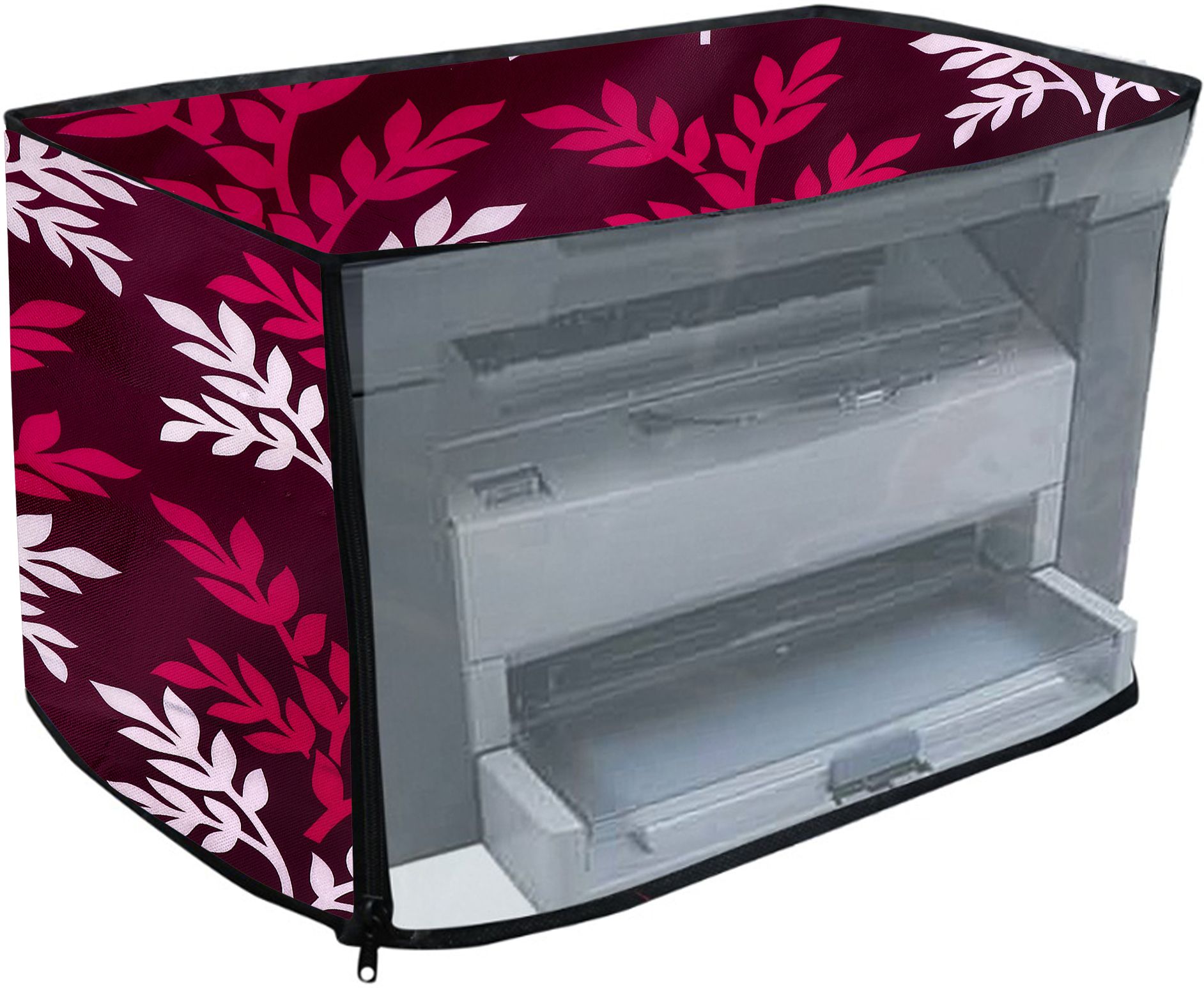 CHHAVI HANDLOOM HP-1005 Printer Cover Design-Wine-Leaf Printer Cover-image-42