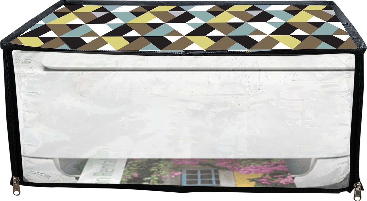 JMT Printer Cover For HP Desk Jet Ink Advantage 3636 Printer (Triangle Print) Printer Cover image