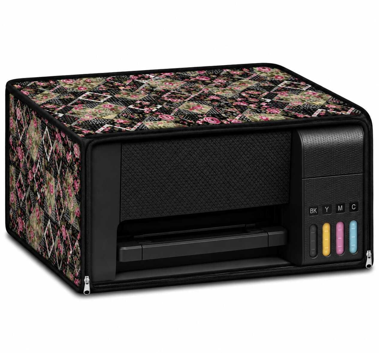 JMT Printer Cover for Eco Tank L3250 All in One Ink Tank Printer (Hara Check Print) Printer Cover-image-39