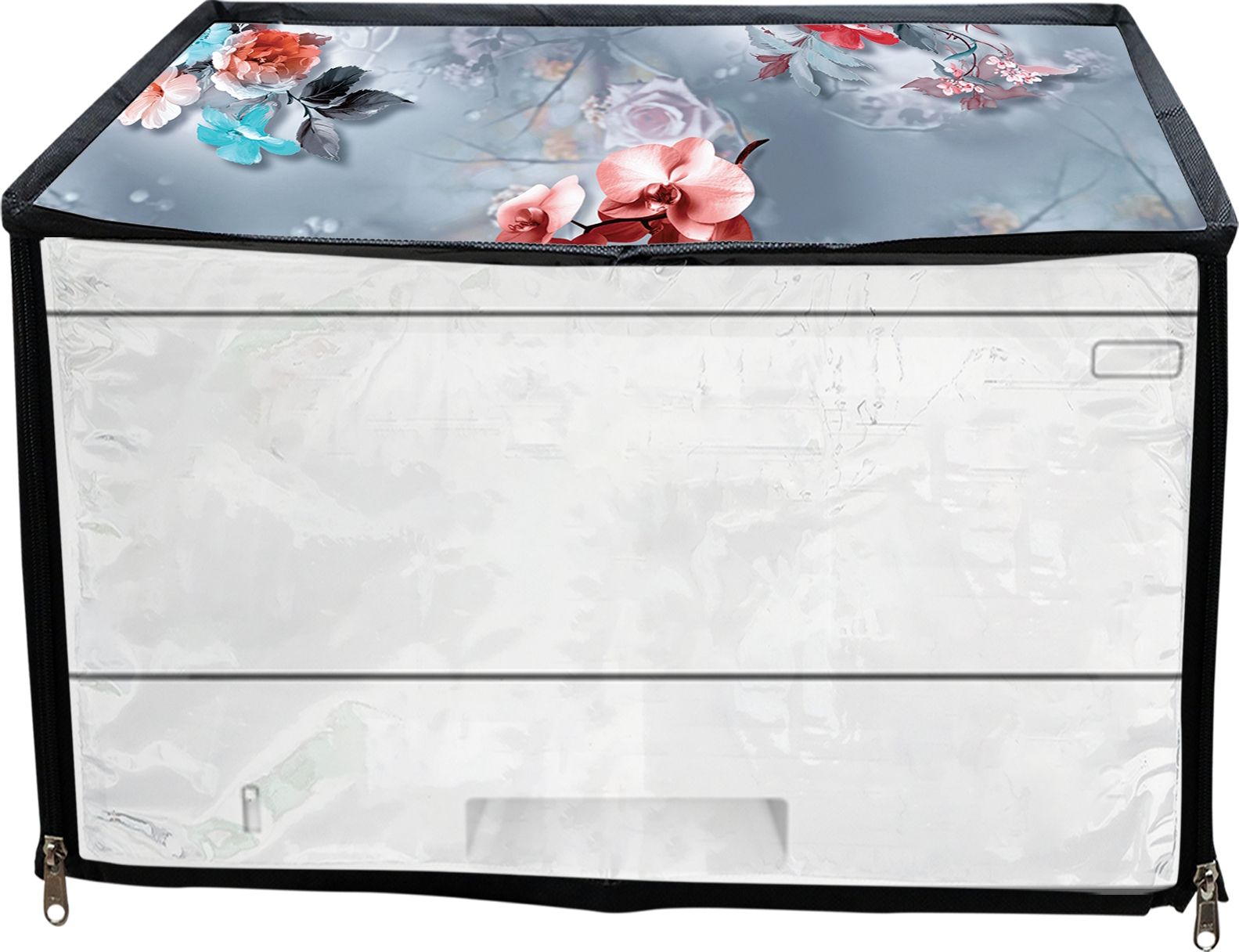 JMT Printer Cover For HP Laserjet Pro M402dn Printer (Grey Floral Print) Printer Cover-picture-27