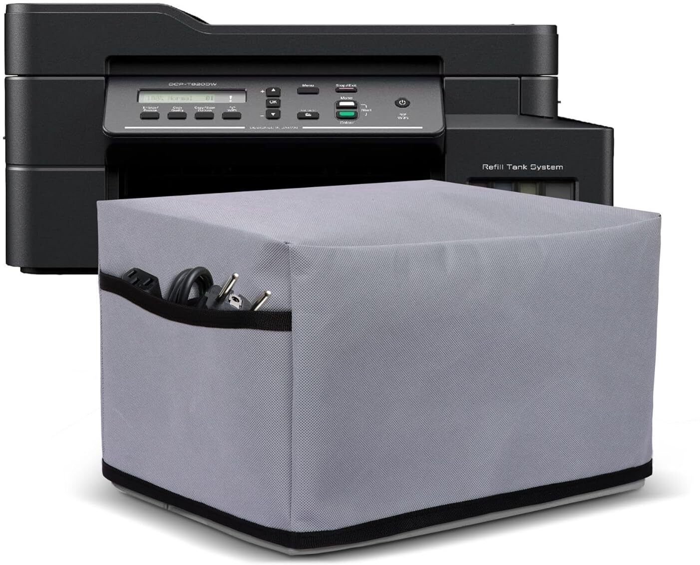 CRASOME Dust Proof Cover for Brother Ink Tank DCP-T820DW / MFC-T910DW / MFC-T920DW -Grey Printer Cover-image-44