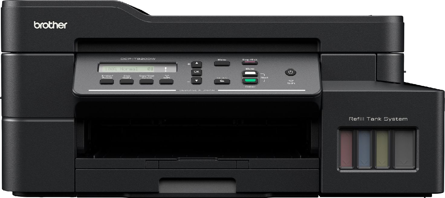 brother DCP-T820DW Multi-function WiFi Color Ink Tank Printer with Auto Duplex feature ideal for Home & Office Usage