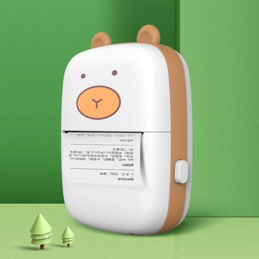IMMUTABLE Portable Bluetooth Mini Thermal Printer Self Adhesive Paper OHJ12 Multi-function Monochrome Label Printer