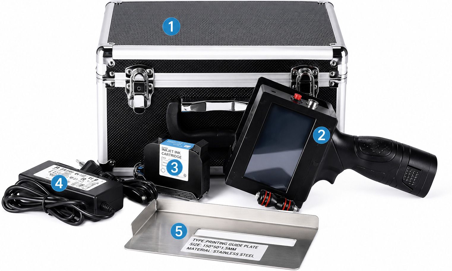 dinojames Metal Handheld Inkjet Printer | Portable Batch Coding Machine Multi-function Color Inkjet Printer-picture-10