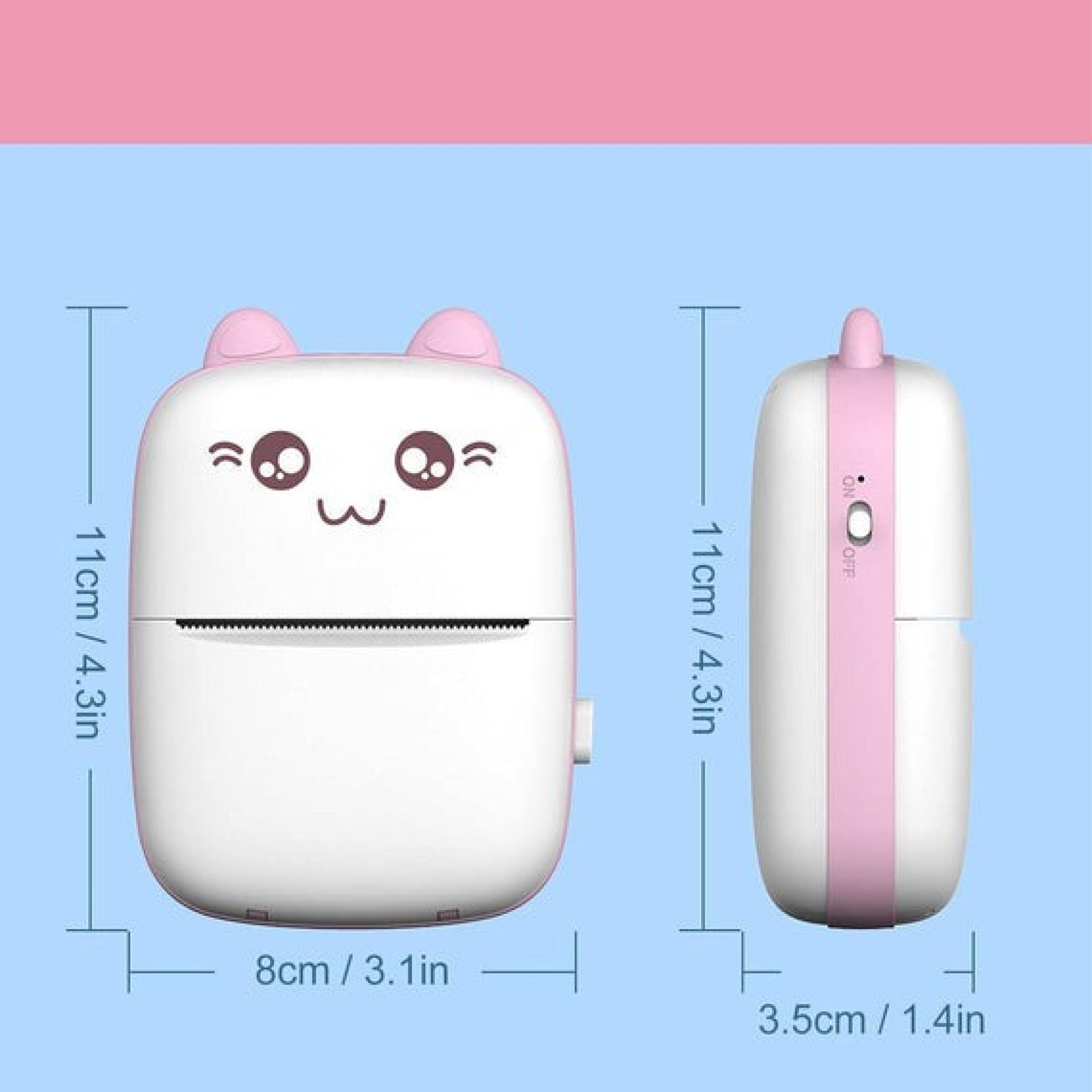 ENMORA Tbest Phone Photo Printer,Mini Photo Printer for Bluetooth JHV18 Multi-function Monochrome Label Printer-image-34