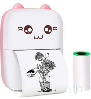 IMMUTABLE Mini Printer with Paper Output for Photo dsw26 Multi-function Monochrome Label Printer image 1