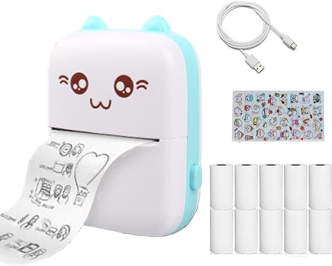 IMMUTABLE Pocket Mini Printer - Wireless Bluetooth, Fast Photo Output JKV11 Multi-function Monochrome Label Printer-image-27