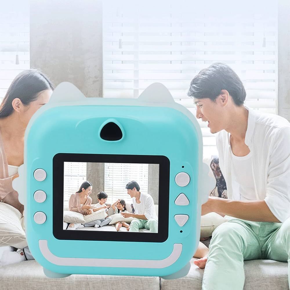 ENMORA Camera Children Kids Instant Camera 24MP Kids Digital fds11 Multi-function Monochrome Label Printer-image-14