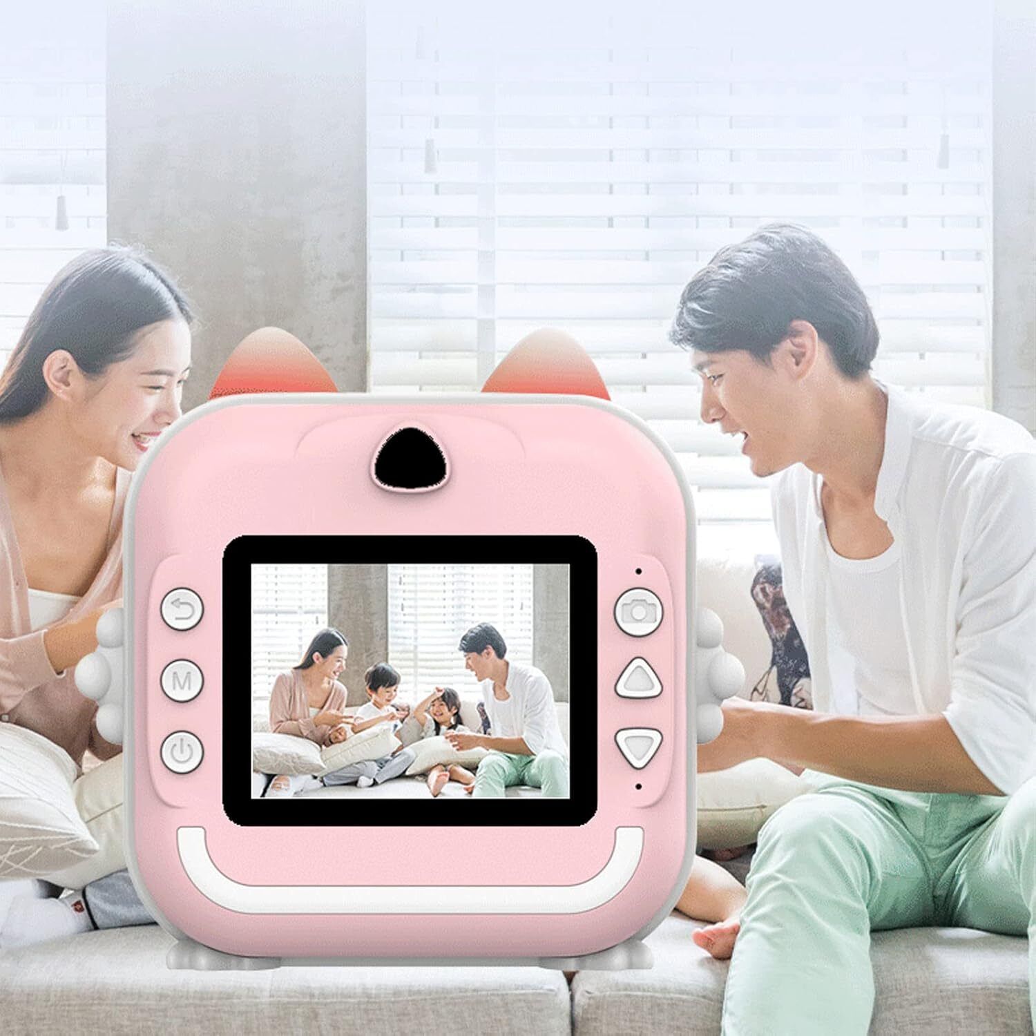 IMMUTABLE Camera Children Kids Instant 24MP Kids Digital Camera fds19 Multi-function Monochrome Label Printer-image-41