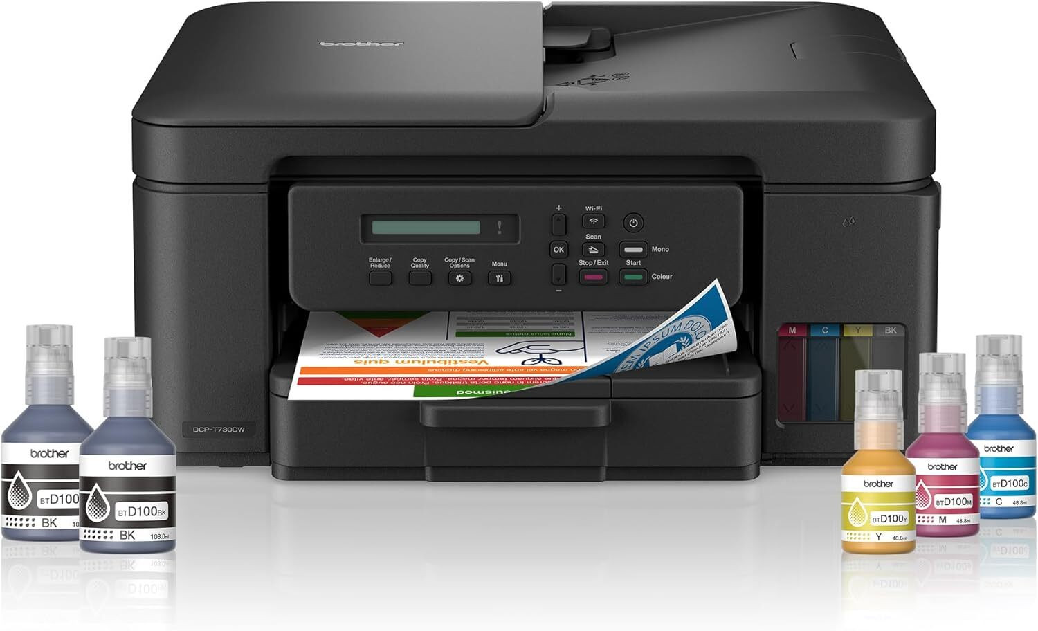 brother DCP-T730DW Multi-function WiFi Color Ink-Efficient Printer image 1