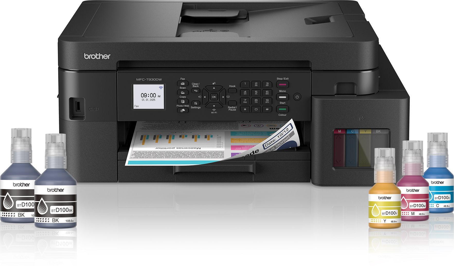 brother MFC-T930DW Multi-function WiFi Color Ink Tank Printer (Borderless Printing) for Print/Copy/Scan with ADF Printer, 128 MB Memory, Print Pages Upto 15K in Black & 5K in Color Each (CMY), Auto Duplex 2-Sided Printer-picture-16